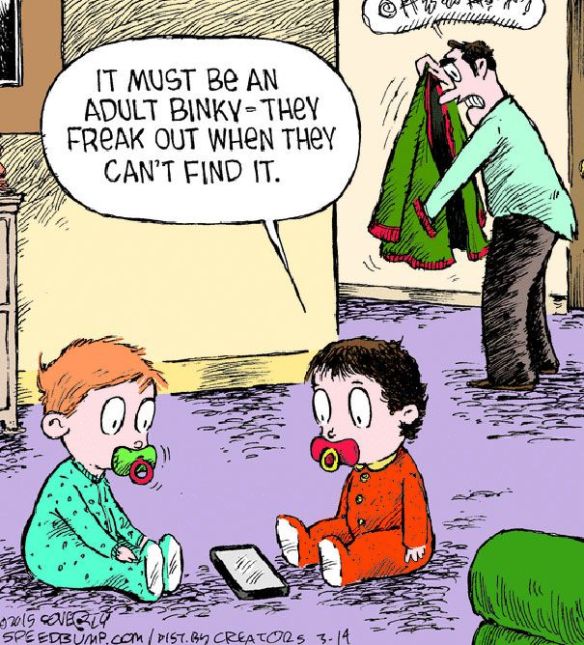 Cartoon with adult humor